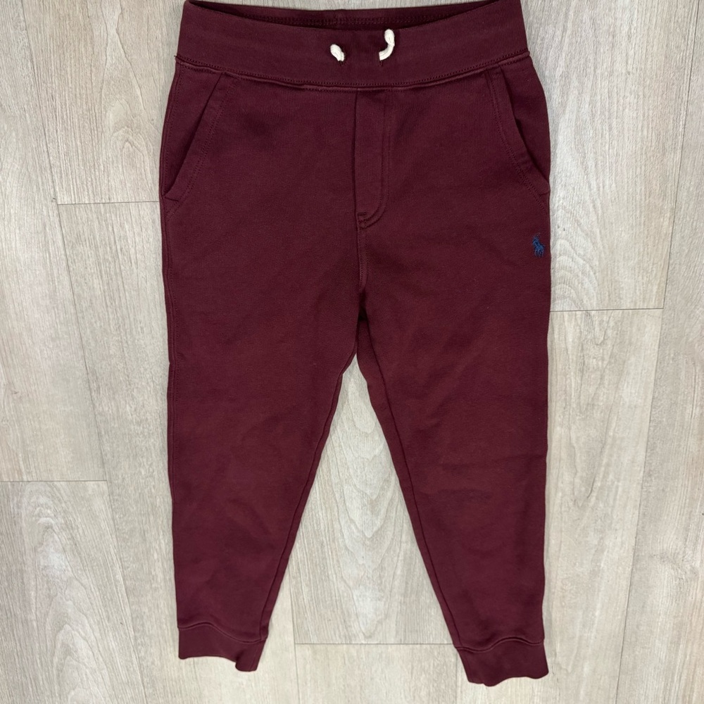 Polo Ralph Lauren boys Burgundy Jogger Size 6